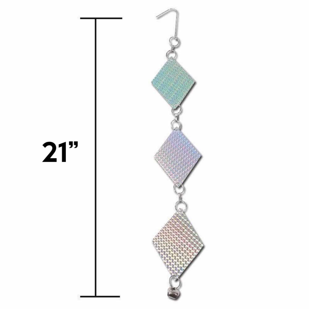 Bird Deterrent Discs | Repellent Reflective Discs | Bird Scare Discs (per 21 inch hanging disc): image 2